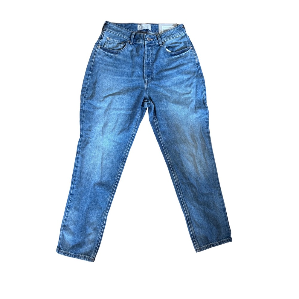Everlane The Curvy 90s Cheeky Straight Jean Blue High Rise Organic Cotton 29 Reg